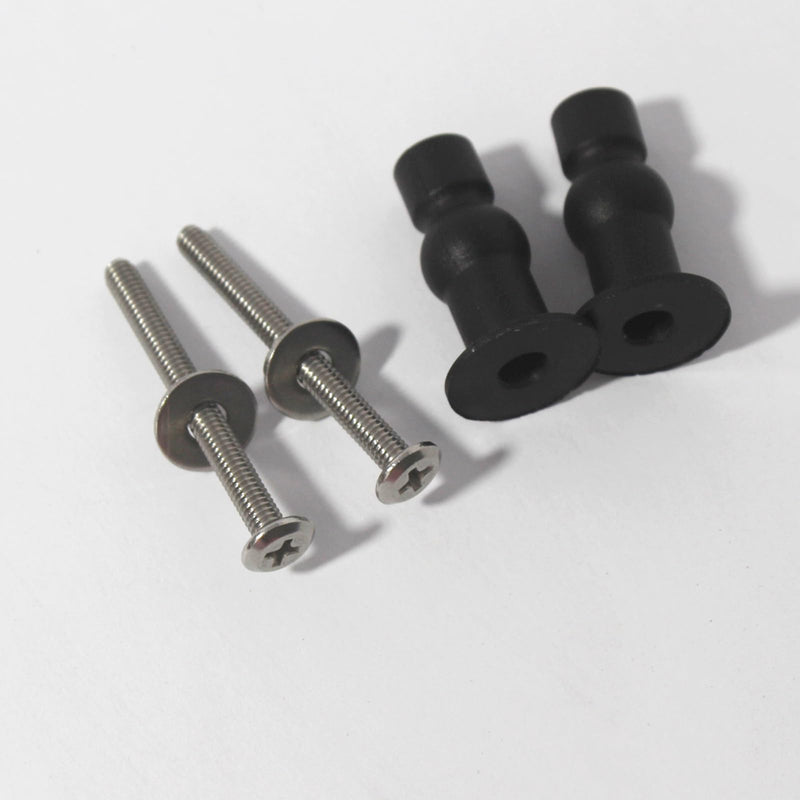 9mm Toilet Seat Screws Kit Compatible with Kohler San Rafael - 3466, 3467, 3384 Replacement Repair Part K-85040, K-84999, Set of 4 | Compatible with Kohler Rialto / St. Raphael toilet, Replaces Parts K-85040 & K-84999 Toilet Bolts and Rubber Anchor Nuts