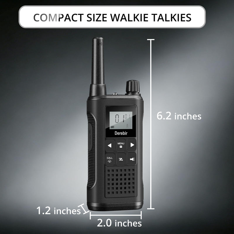 Rechargeable Walkie Talkies for Adults Long Range-4 Pack | 1500mAh Li-ion Battery,22 FRS Channels,NOAA Weather,VOX,LED Flashlight,2 Way Radio Outdoor Cruises Family Hiking Camping Gear Black & Blue & Orange & Yellow 4