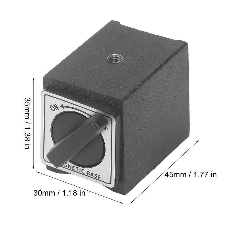 Magnetic Base Holder Bed, 33lb M5 Threaded Dial V Indicator Magnetic Holder Bed On Off Switch Holding Power, Magnetic Base Stand for Digital Dial Indicator Gauge