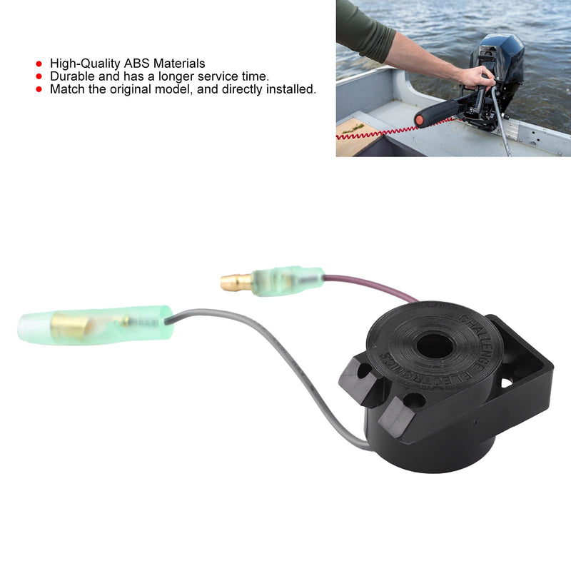 KIMISS Electronic Buzzer Alarm Sounder Boat Warn Alarm Outboard Alarm Buzzer Audio Warn Alarm Remote Control Box Outboard Engine Alarm Single and Double Key Panel