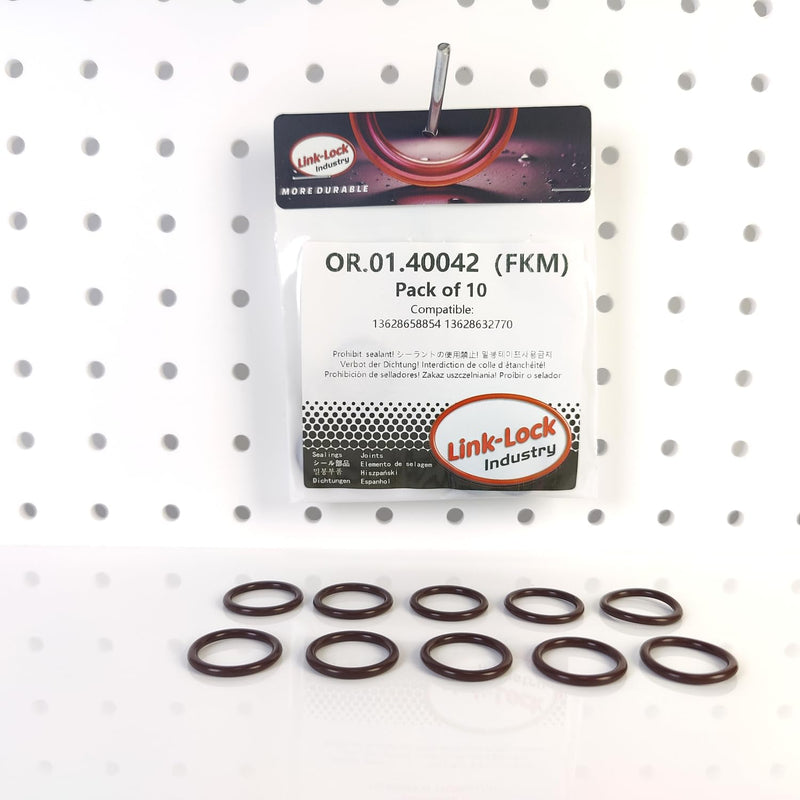 10PCS FKM Viton OR.01.40042 Engine Sensor O-Ring Gasket 13628658854 13628632770 for BMW B38 B48 B47 B58 N20 B46 N26 N74