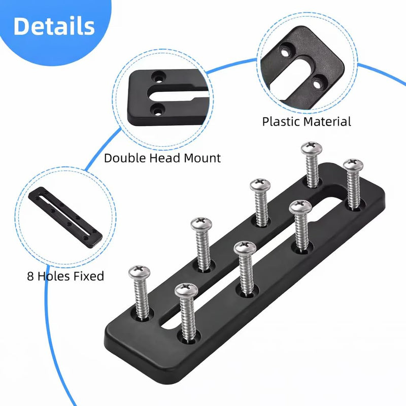 Lixada Universal Kayak Fish Finder Mount, Boat Transducer Mounting Arm with Telescoping 360° Swivel, Portable Fish Finder Mount Base Adapter for Marine Electronics