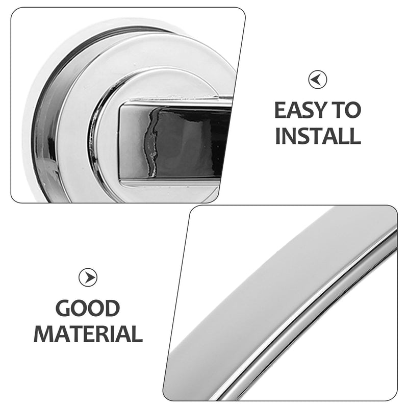 Bathroom Grab Bar 3 Pack Suction Safety Handrails for Seniors Tub and Shower Non-Slip Bathtub Handles for Bathroom Stability and Support Silverx3pcs