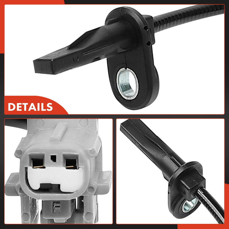A-Premium ABS Wheel Speed Sensor Compatible with Subaru Models - WRX 2015-2021, WRX STI 2015-2021 - Rear Driver and Passenger Side, 2-PC Set, Replace# 27540VA020, 27540VA030