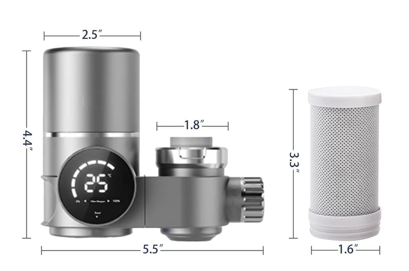 2 Pack Faucet Mount Water Filter Replacement for VICTEUT®, AQUSOFT®, BLINGARTY®, HOMELODY®, KZU®，Reduces Lead, Chlorine, Heavy Metals, Filters 70 Contaminants, Purifies 780 Gallons of Water 2 Pack