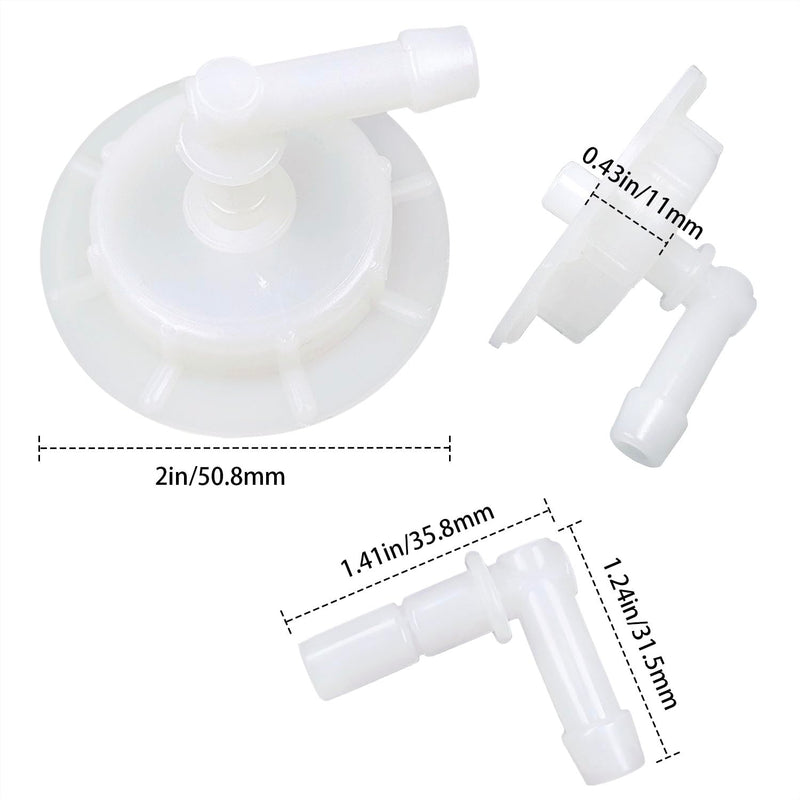 Expansion Tank Cap, Overflow Tank Cap with Joint, Radiator Coolant Reservoir Cap Replacement for Honda Acura Accord Civic Pilot Insight Element, Compatible with Replace# 19106-RNA-A48