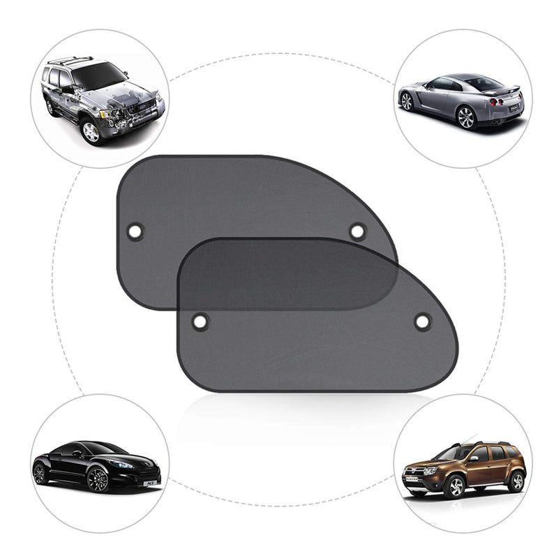 2 Pack Universal Car Window Shade, Cling Sunshade - Sun, Glare and UV Rays Protection for Your Child - Baby Side Window Car Sun Shades, Blocks Over 98% of Harmful UV Rays (Large) 25.6"x15"