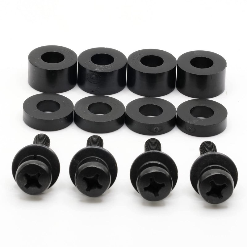 ReplacementScrews M6 30mm TV Wall Mount Screws - Universal Metric M6 Mounting Hardware Kit - Includes Washers and Spacers for M6 12mm to M6 30mm Installations. VESA Compatible - Any TV Brand.