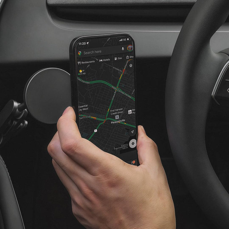VION Premium Alloy Phone Mount for Tesla Model 3/Y | Fits Model Y Juniper 2026–2025, Model Y 2024–2022, and Model 3 2023–2021; premium alloy design with strong magnetic hold 2026-2022 Model Y, 2023-2021 Model 3