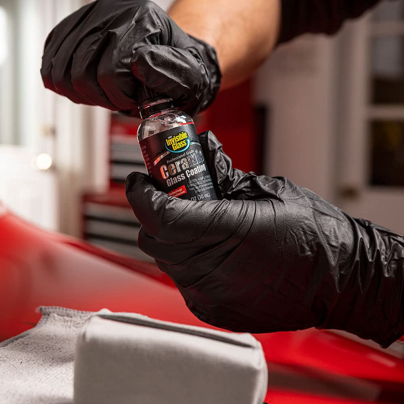 Invisible Glass 95151 Professional Grade Ceramic Glass Coating Kit Provides Long-Lasting Heat Resistant Hydrophobic Protection From Scratches, Chemicals, and Weather - Repels Rain, Ice and Snow, 30 mL