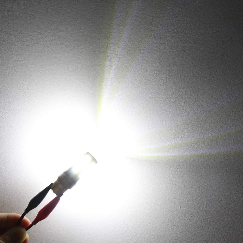 Alla Lighting 2800lm T20 7440 7443 LED Bulbs, White Reverse/Signal/Brake Tail/DRL Lights 7444 7443LL 7441 W21W 6000K Xenon Xtreme Super Bright 12V 5730 33-SMD Upgrade 6000K Xenon White