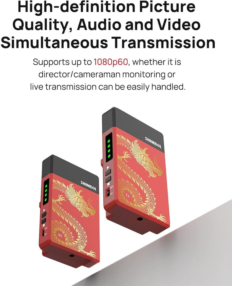 TP Mini 600ft Video Transmission System 5G HDMI 1080P60 Transmitter Receiver, 70ms Low Latency