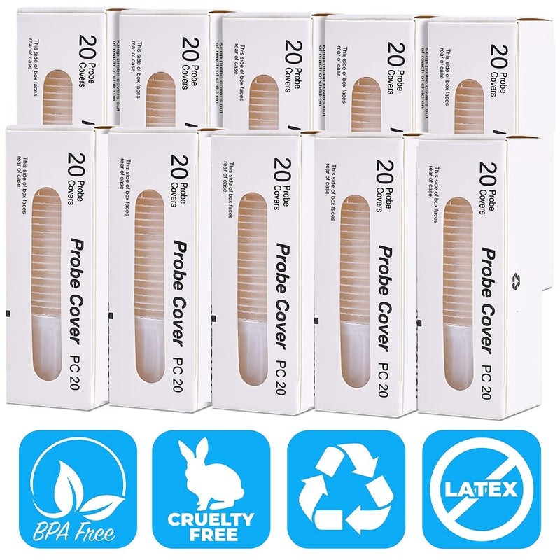 200X Ear Thermometer Probe Covers Lens Filters Refill Caps for All Braun Digital Ear Thermometer Models, BPA Free and Disposable for Braun Thermoscam 7 Series, 6 Series(200) 200