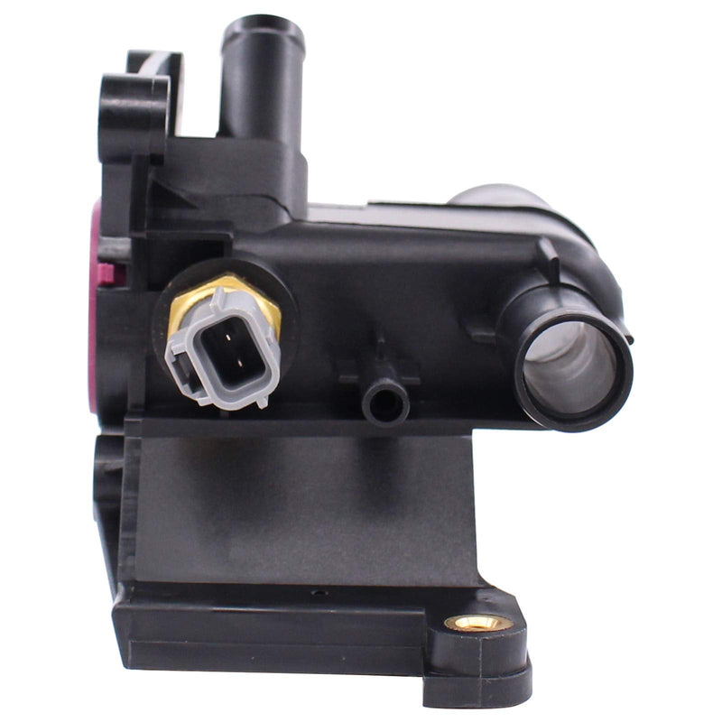 NewYall Engine Coolant Water Outlet Thermostat with Sensor for Mazda 3 5 6 2006-2015, CX-7 2010-2012 LF941517Z LF94-15-17Z 902-690
