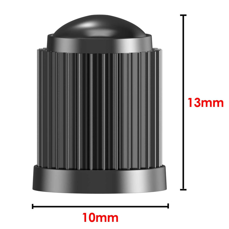(30 Pack) Tire Stem Valve Caps, with O Rubber Ring, Universal Stem Covers for Cars, SUVs, Bike and Bicycle, Trucks, Motorcycles, Airtight Seal Heavy Duty (Black (30 Pack)) Black (30 Pack)