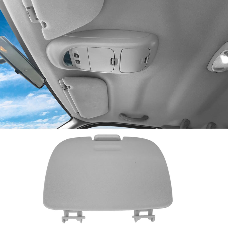 Jaronx Compatible with Ford Garage Door Opener Cover F250/F350/F450/F550 2002 2003 2004, Roof Console Overhead Console Storage Lid Compatible with F250 F350 F450 F550 Super Duty 2C3Z7811586CAB(Gray) Garage Door Cover