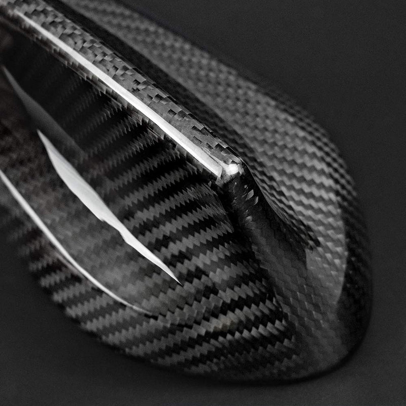 AIRSPEED Carbon Fiber Car Shark Fin Antenna Cover Radio Signal Base Sticker for BMW F22 F87 M2 F30 F35 F80 M3 G20 F32 F36 F82 M4 G30 G38 F90 M5 G11 G12 Accessories (Black) for F30 F32 F22 M3 M4 M5 Black