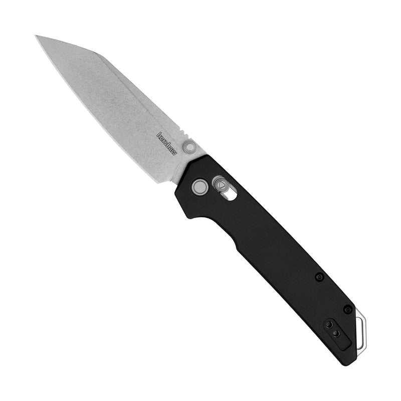 Kershaw Iridium Reverse Tanto Folding Pocket Knife, Sleek 3.4 inch D2 Steel Blade, DuraLock Locking Mechanism, Aluminum Handle, Designed in the USA Lock