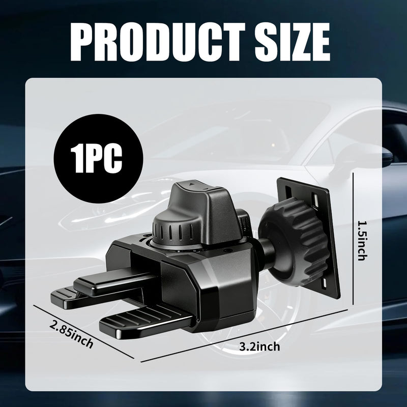 Adjustable CD Mount for Carplay Screen,360° Rotation CD Slot Mount for Carplay Screen with 17mm Ball Mounts Socket,Durable CDs Carplays Mounts Compatible with Car Monitors