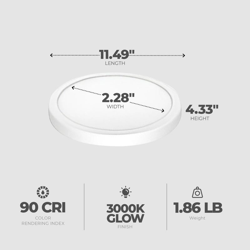 GE LED Plug In Slim Puck Light with Plastic Housing, Easy Tap Controller, and Ultra Slim Profile for Under Counter Fixtures, White Medium Warm White