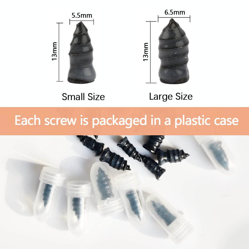 30 Pcs Tire Repair Rubber Nail, Tire Repair Nail Tire Repair Rubber Screws Fast Tool Self-Service Tire Repair Nail Vacuum Tire Repair Rubber Nail, Suitable for Car Motorcycle Jeep Tire Puncture Repair 30 Pcs