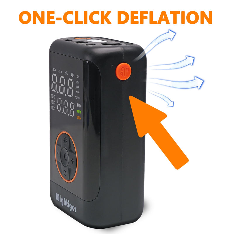Tire Inflator Portable with Air Release Valve Mini Air Compressor Cordless with Cigarette Lighter with Digital Pressure Gauge can Preset Tire Pressure Auto Shut off SOS Light 150PSI for Cars Light black