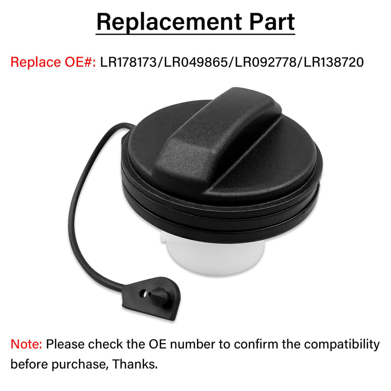 Gas Cap, Fuel Cap Fit for Range Rover Evoque 2014-2021 Range Rover Sport 2015-2021 Velar 2018-2021 Discovery Sport 2017-2021 Land Rover Defender, Replace Part LR178173 LR138720 Fuel Tank Filler