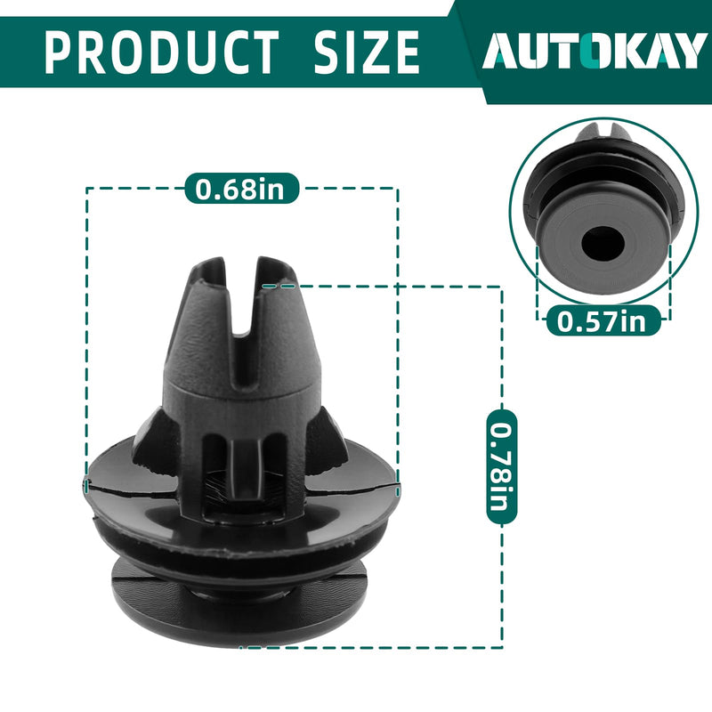 AUTOKAY 20Pcs New Tail Light Retainers Fits for Dodge Ram 1500 2500 3500 4500 2007-2022, Replace# 68061648-AA 68061648AA 68084593AA