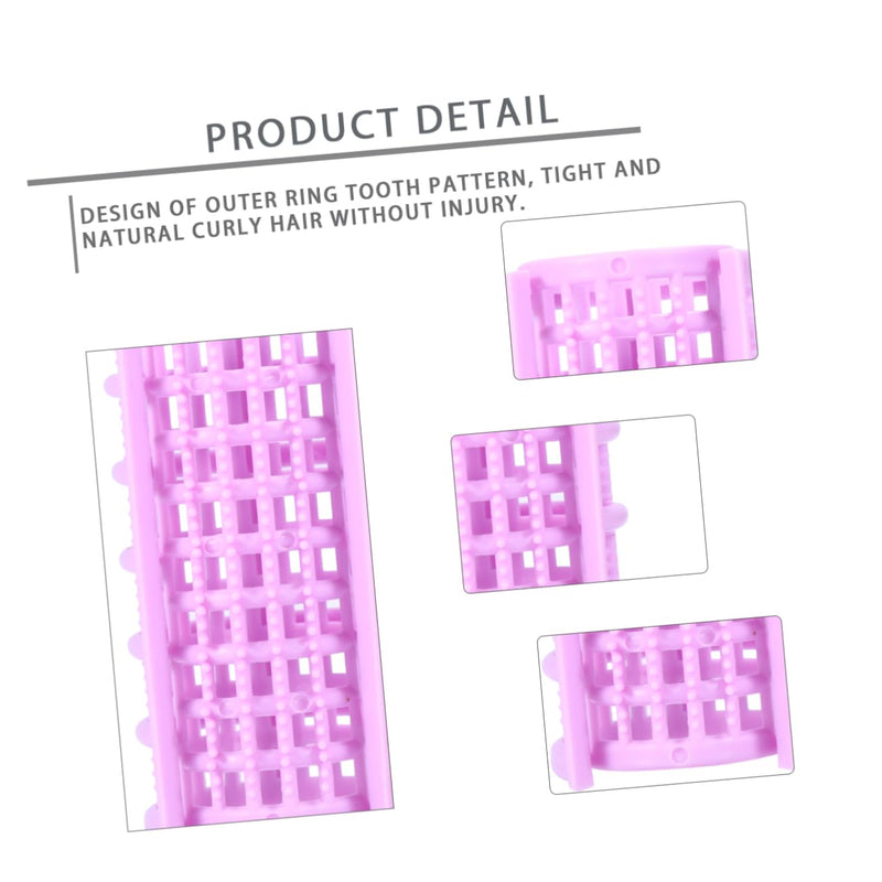 Hair Rollers Plastic Hair Curlers No Heat Self Grip 20 Pack Roller for Wet Reusable Styling Tools for Home Salon Use Compact Travel Hairdressing Curlers