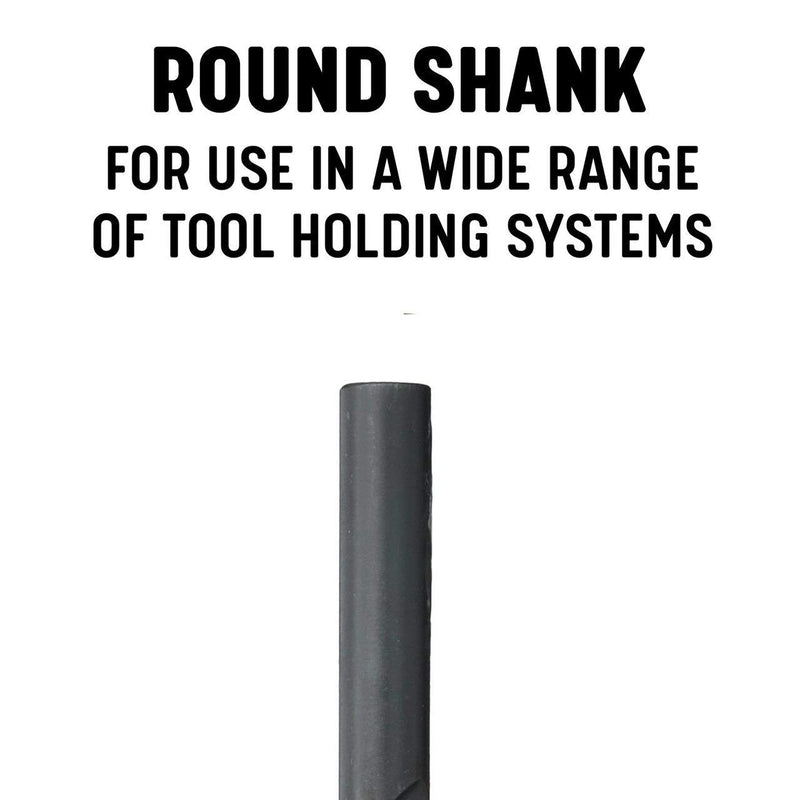 Drill America 1/2" High Speed Steel Black Oxide Drill Bit (Pack of 6), D/an Series 1/2 in
