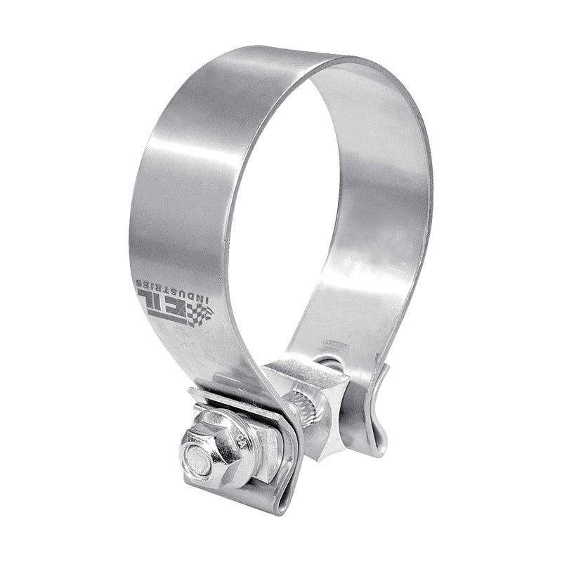 4 Inch Exhaust Clamp, Narrow Band 304 Stainless Steel Clamp for Muffler, 1 Pc 4 Inch