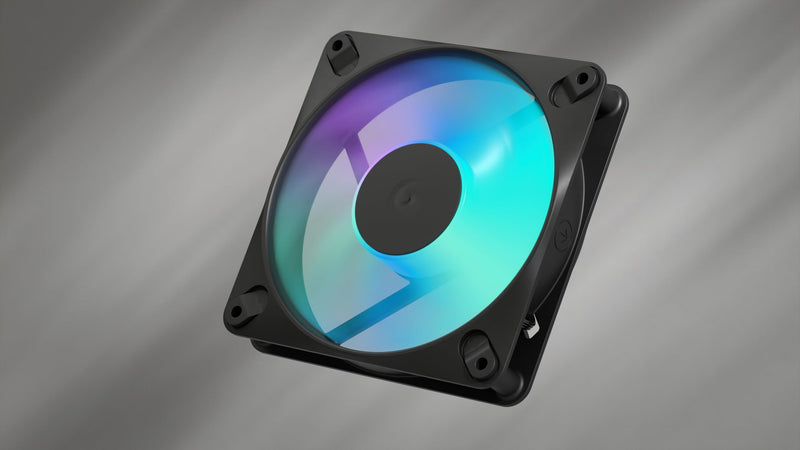 Fractal Design Dynamic 3 14 RGB 3-Pack Black 140mm PWM Fans | ARGB Gen 2 Lighting, Swept Blade Design, Daisy-Chainable Cables, Rifle Bearing 140 Black 3-Pack