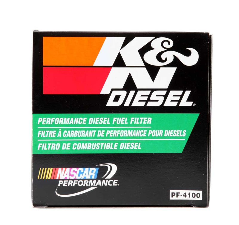 K&N Diesel Fuel Filter: Performance Fuel Filter, Premium Engine Protection, Compatible with 2003-2007 Ford Truck 6.0L Powerstroke Diesel Engines, PF-4100
