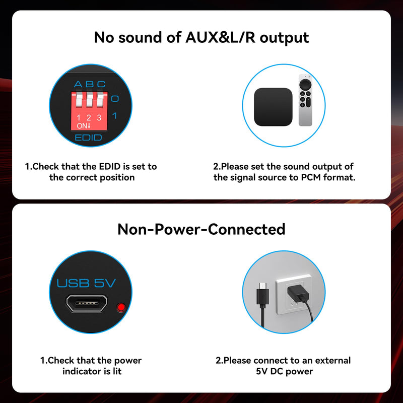 8K 60Hz HDMI Audio Extractor 4K 120Hz HDMI to Optical Coaxial AUX Converter Supports HDCP Digital DTS 5.1 EDID Management PCM 2.0 for Fire TV PS4 PS5 Xbox Light blue
