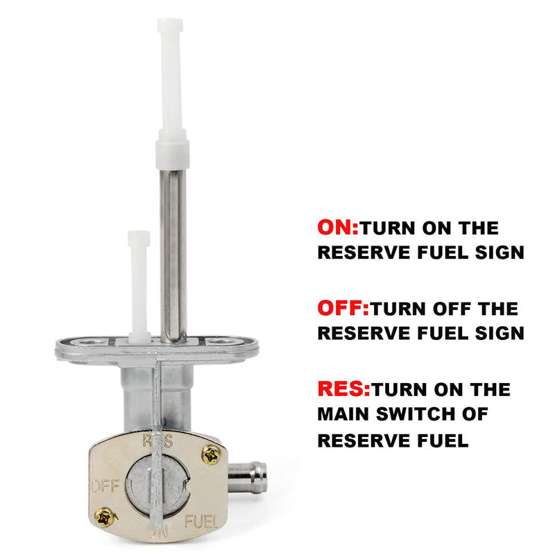 Fuel Valve Petcock 8mm Compatible with YAMAHA Raptor 660 660R YFM660 YFM660R 2001 2002 2003 2004 2005 5LP-24500-01-00
