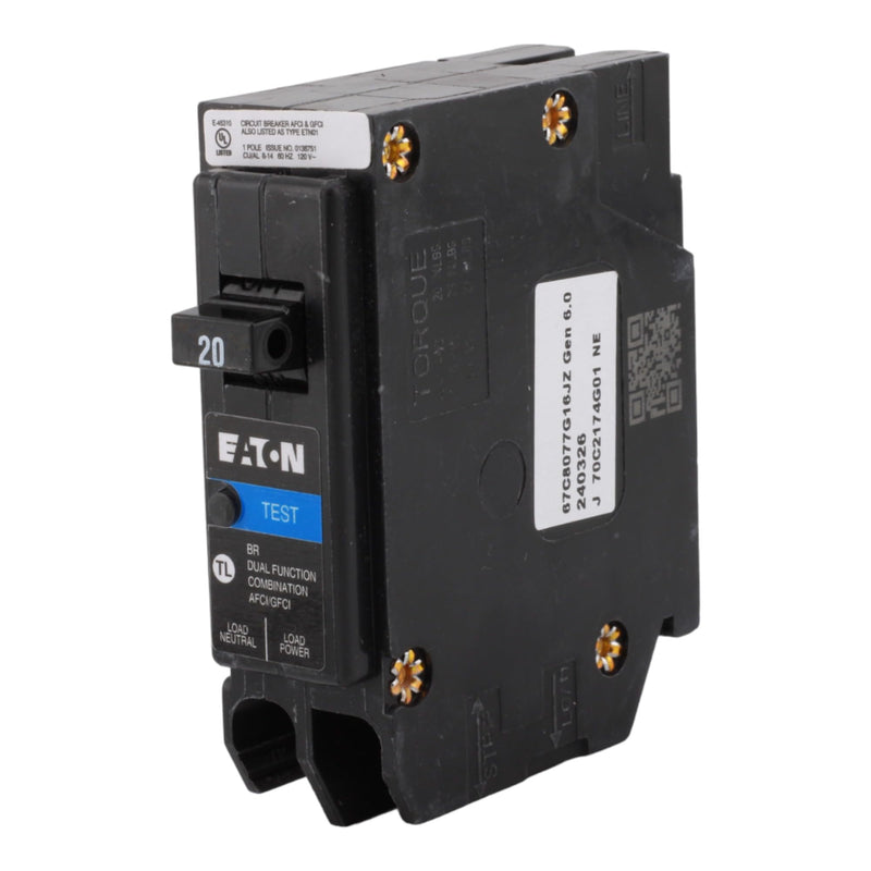 CUTLER HAMMER BRP120DF Circuit Breaker 1P 20A 120V-AC
