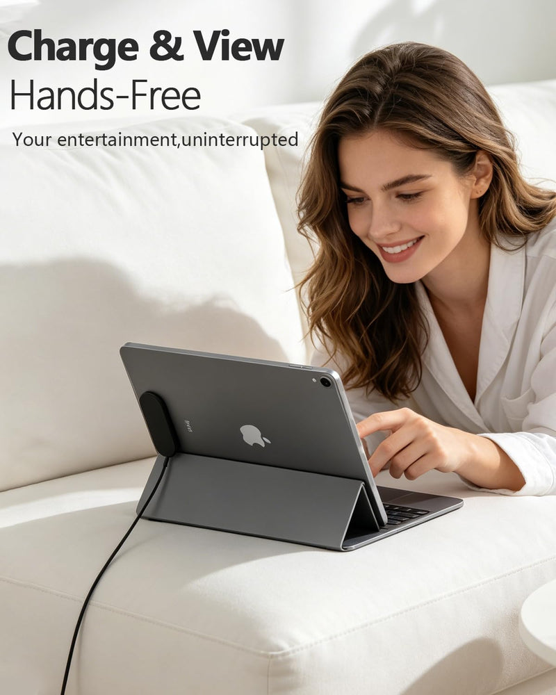 Magnetic Wireless Charger for iPad Pro 11 (1st/2nd/3rd/4th) & iPad Air 11 (M2/M3) & iPad Air 10.9 (4t, 27W Fast Charging Smart Connector Alloy Wireless Charging Pad with USB-C Cord Cable 11inch 1st-4th Gen