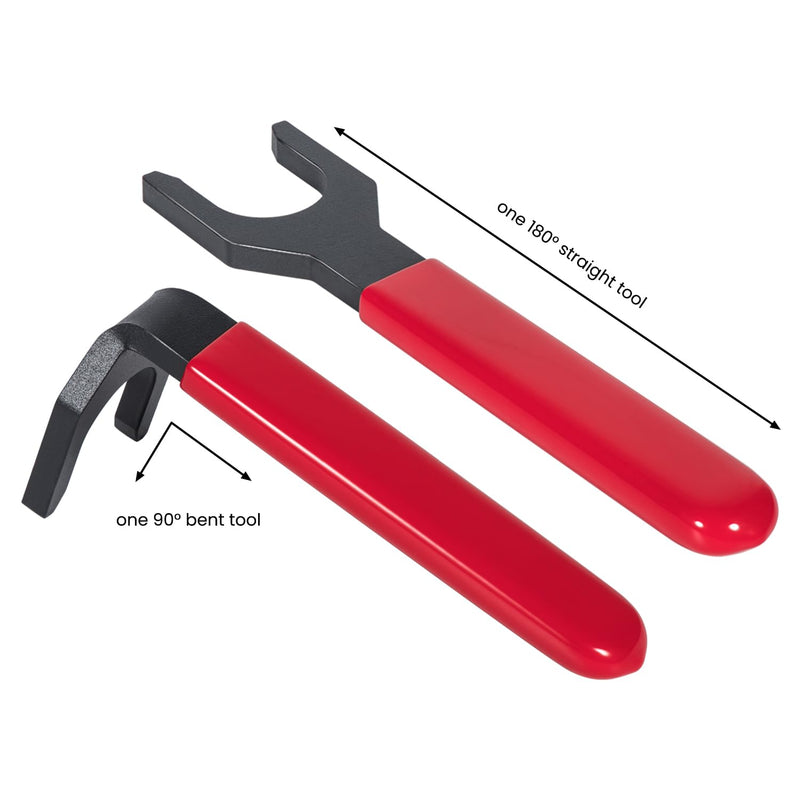 Danti 13260 Fuel Line Disconnect Tool Set for Cummins ISB and ISX Engines, Straight and Bent Wrench