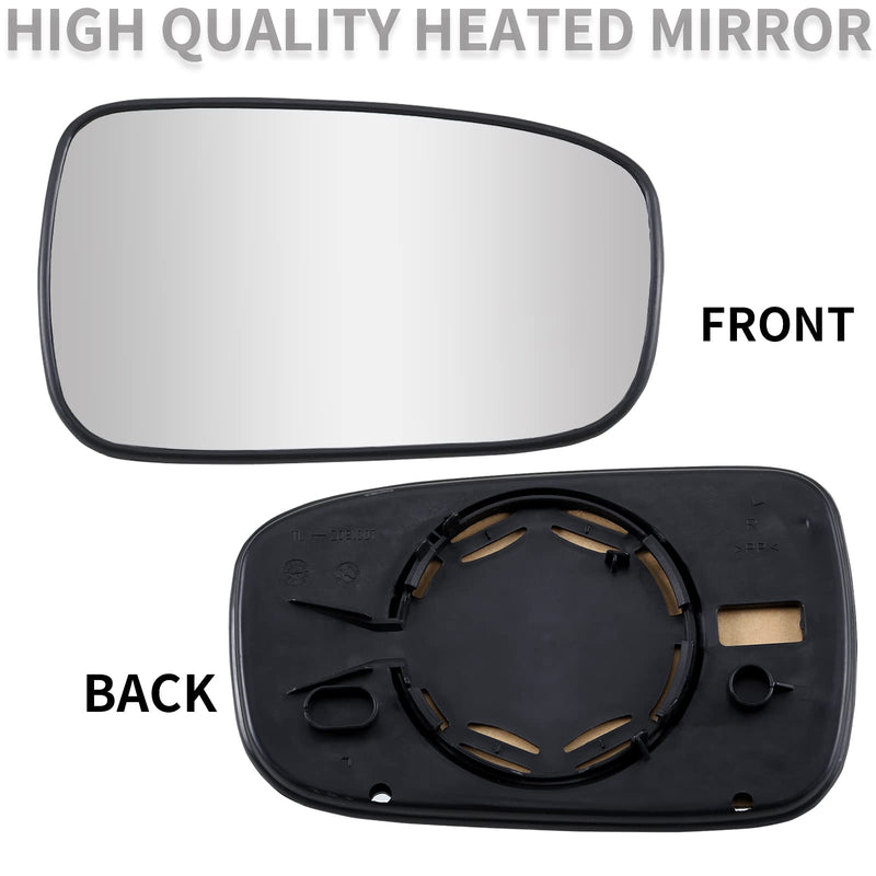 Passenger Side Mirror Replacement for 2003 2004 2005 2006 2007 Honda Accord Mirrors Glass - Convex Mirror Glass, Right Side Rear View Mirror Passenger Side (Right)