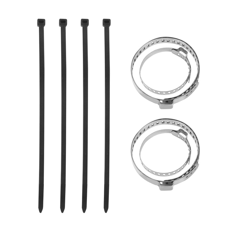Universal Steering Rack and Pinion Tie Rod Boots, Silicone Bellow Boots with 2 Pieces Gaiter Pinion Boots, 4 Pieces Locking C-Clamps and 6 Pieces Cable Ties, Blue