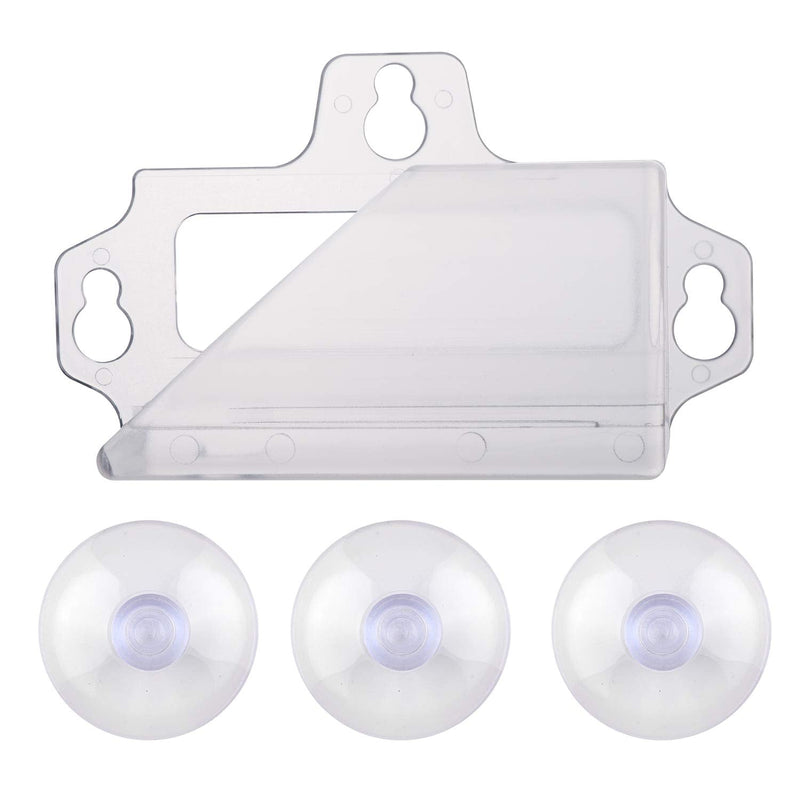 NuBliss EZ Pass Holder for Windshield – Strong 3 Suction Cups Transponder Holder for Car – Fits EZPass Mini & iPass – UV & Water Resistant – Clear