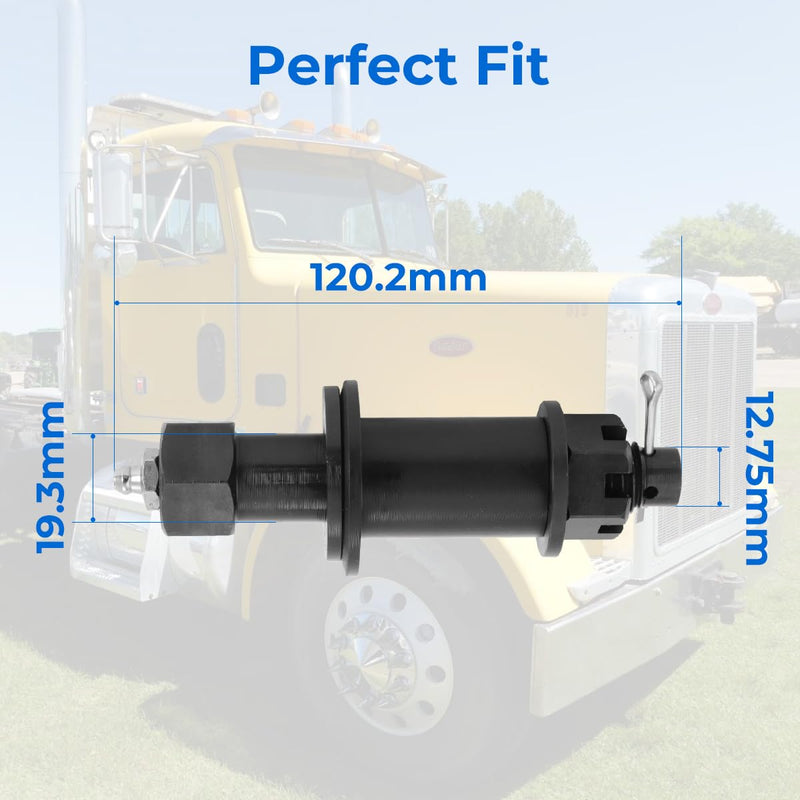 for Peterbilt 379 Accessories Engine Hood Hinge Pivot Bolt Kit Bushing Kit Upgrade Greaseable Hood Hinge Bolt Kit Fits for Peterbilt 357 378 379 388 389 Parts Replace for 23-15273 13-04726 13-04727
