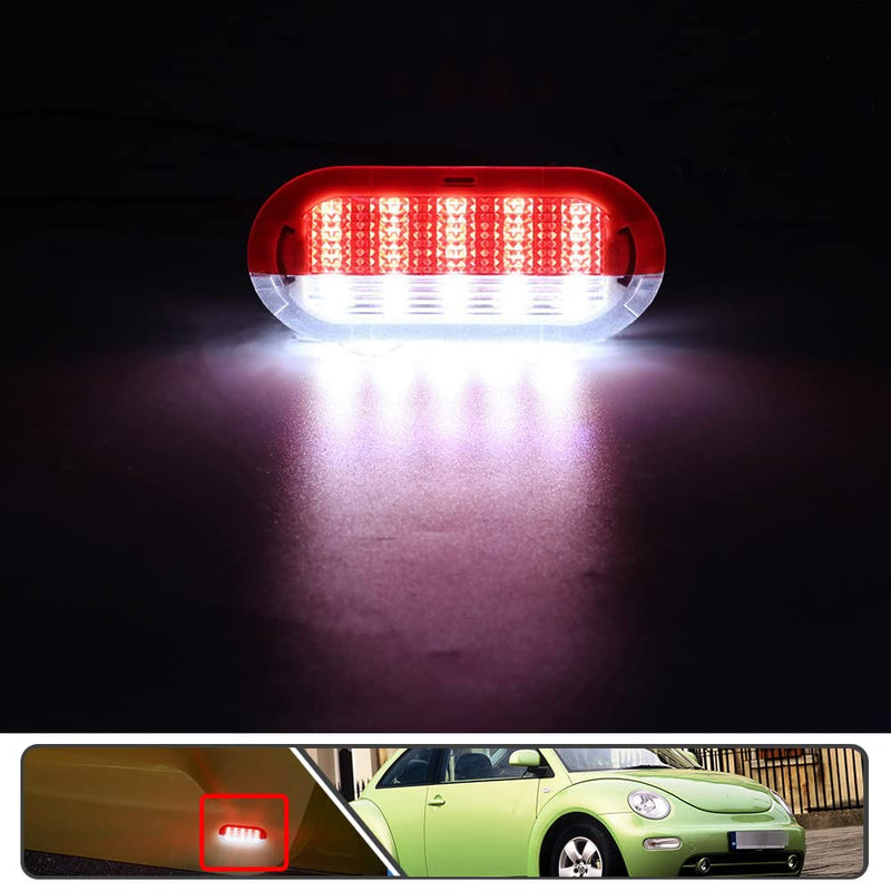 2Pcs LED Courtesy Door Light for Volkswagen Beetle Golf MK3 MK4 Jetta MK3 MK4 White LED Courtesy Projector Under Door Warming Lamps