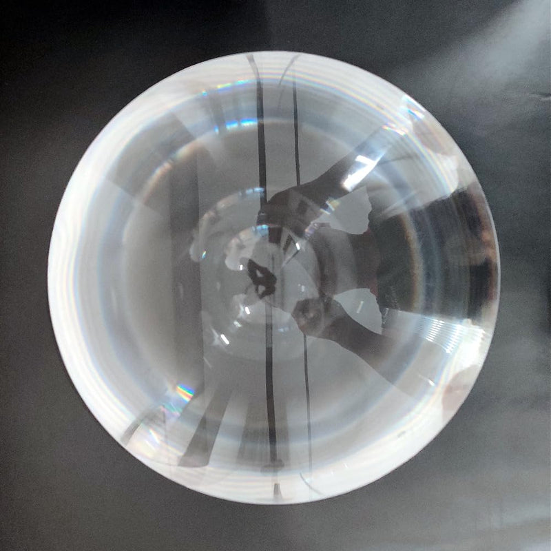 Fresnel Lens Large, Diameter 400mm(15.74"), Focal Length 240mm(9.44"), Solar Death ray for Physics Classroom, Magnifiying Sheet Fire Starter for Solar Heating, Solar Oven, Acrylic Lens (not Glass)