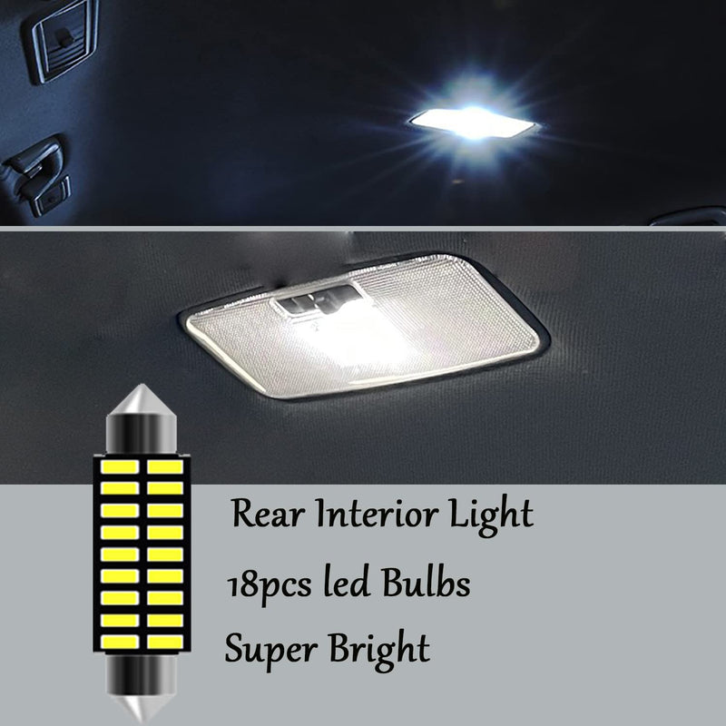 10pcs Tacoma Interior LED Lights Kit Super Bright LED Map Dome Light Bulbs for Toyota Tacoma 2005 2006 2007 2008 2009 2010 2011 2012 2013 2014 2015 2016 2017 2018 2019 2020 2021 2022 all models