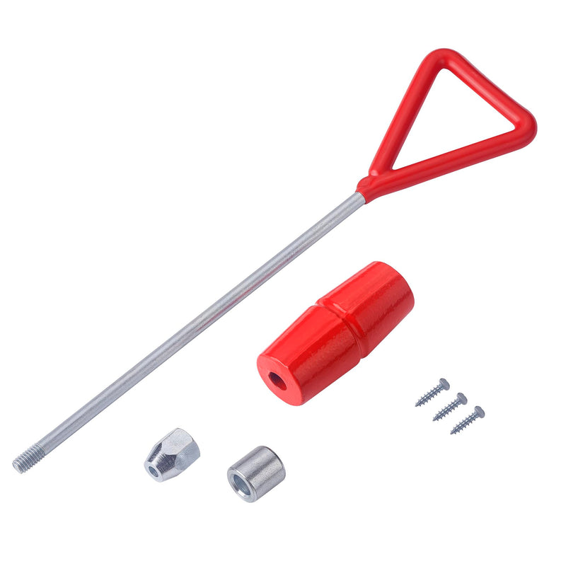 1 LB Slide Hammer with 3 Screw Tips,Dent Puller Slide Hammer Kit Auto Body Repair Tool Sliding Work DIY, One Piece Shaft/Handle for Strength Red