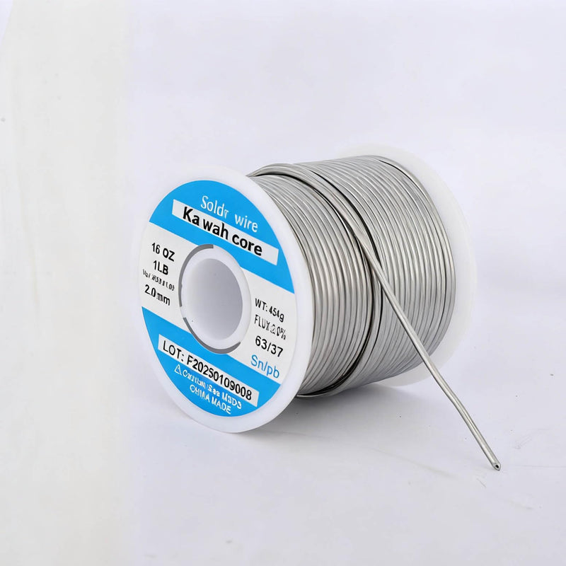63/37 2mm 1LB Tin Solder Wire with Flux for Electrical Soldering Repair 63 37 1lb