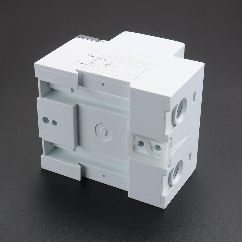 BAOMAIN Single-Phase 3-Wire DIN Rail kWh Meter,110V/220V AC Energy Monitor | DDS238-4-R Submeter Features 10A(100A), 60Hz Frequency & Lcd Display.Ideal For Precise Home Power Monitoring