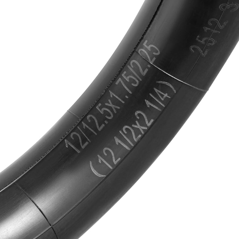 Heavy Duty 12/12.5x1.75x2.25 Thick 40% Butyl Inner Tube, 12 1/2 x 2 1/4 Inner Tube with CR202 Angled Valve Stem Compatible with Most 12x1.75/2.125 12x2.25 12.5X1.75/2.25 Bike/Scooter Tire Tube 2Pcs