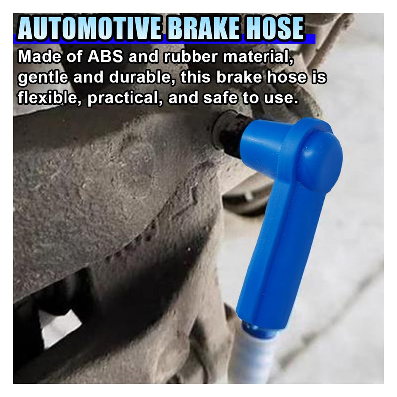3.93 Ft Brake Fluid Bleeder Hose, Auto Brake Bleeding Change Hose Car Oil Fluid Extractor Tool with Adapter, Universal Replacement Tube for Car Motorcycle Braking System Repair Tool (3.93 Ft) 3.93 Ft